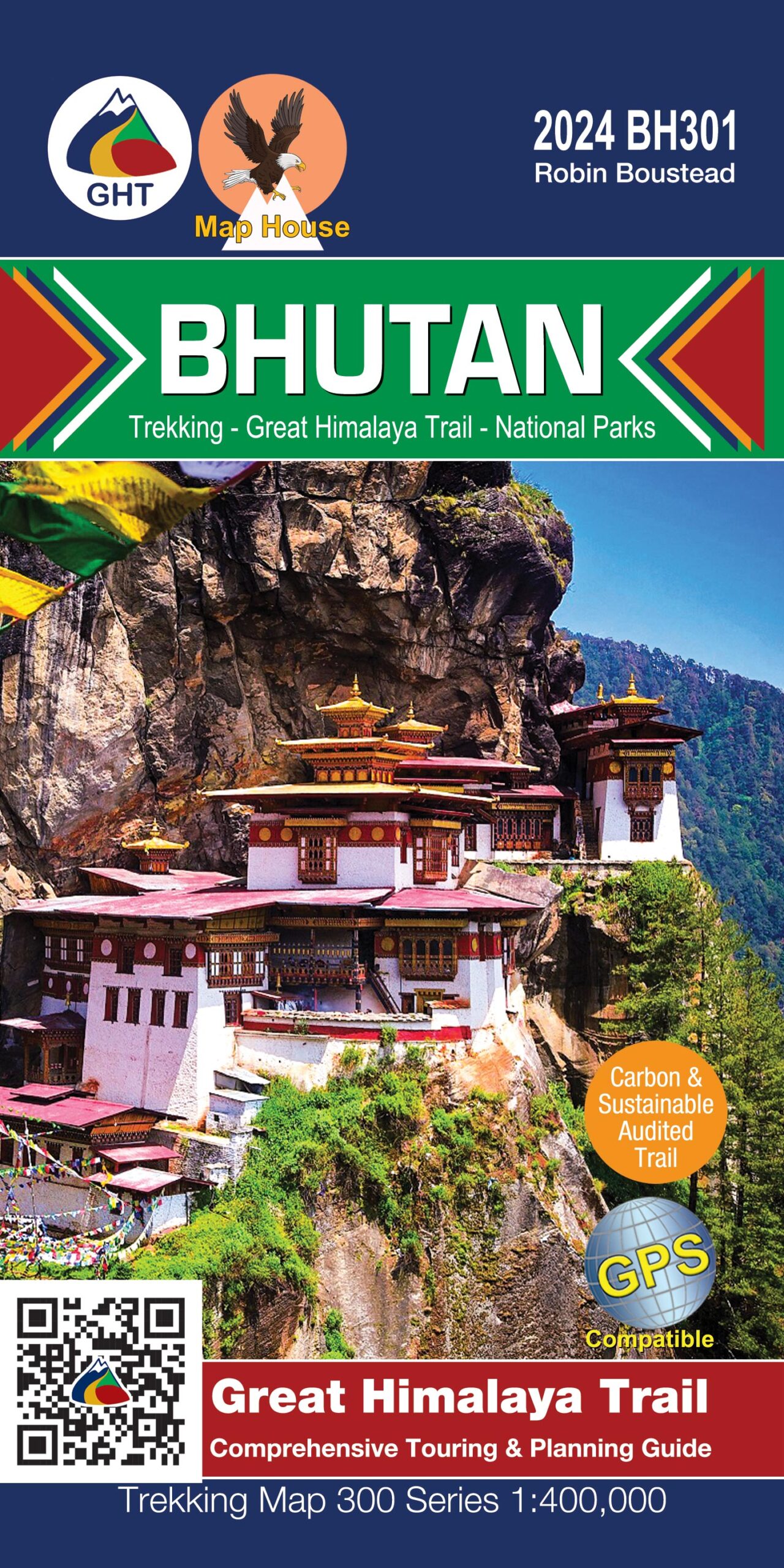 Bhutan Country Route Planner (Great Himalaya Trail Series Map)