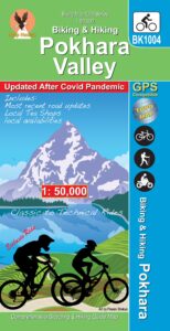 Biking & Hiking Pokhara Valley map house himalayan travel guides