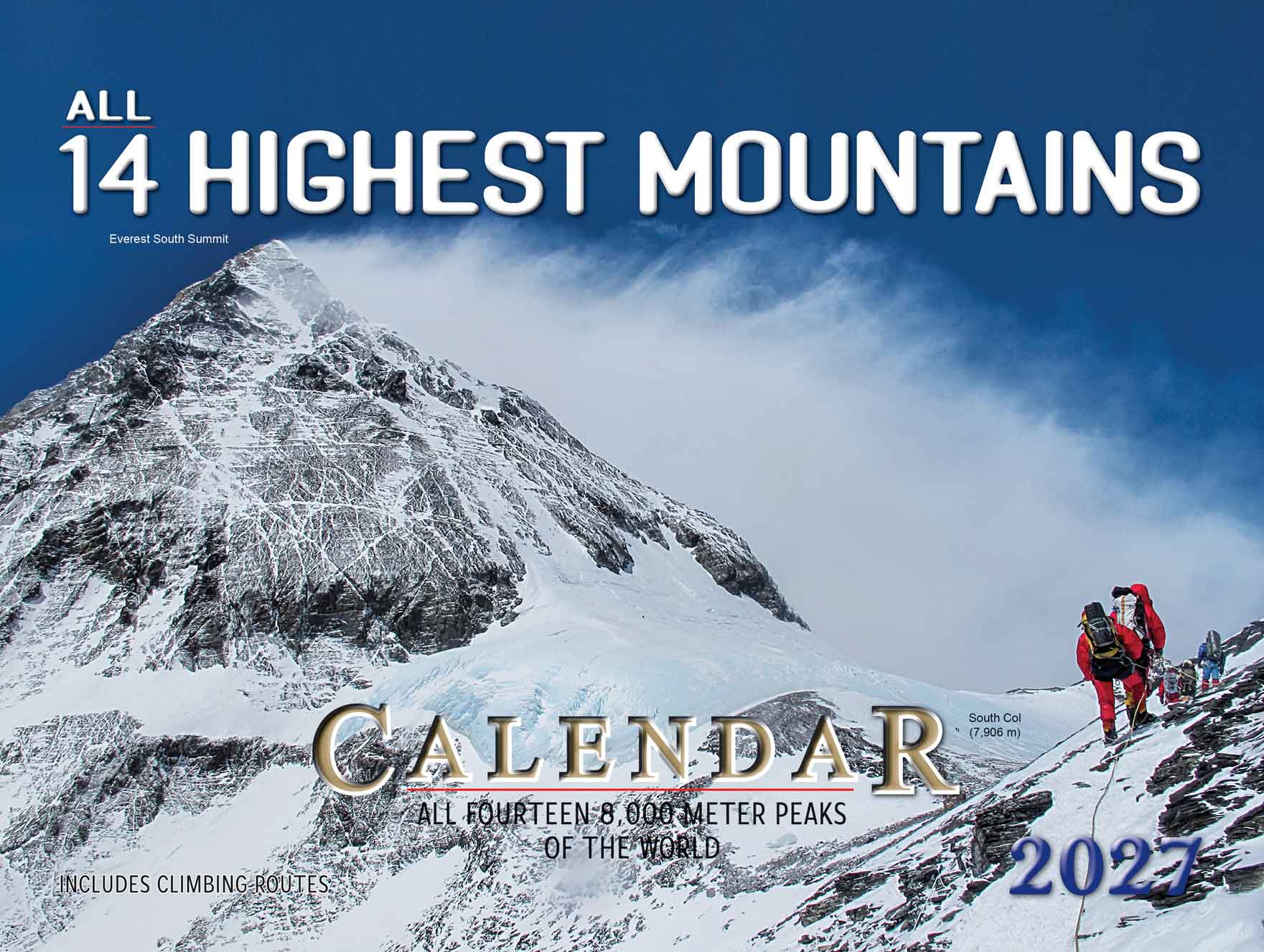 All 14 Highest Mountain Calendar